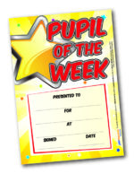 Pupil of the Week Award Certificates