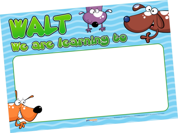 WALT 'We Are Learning To' Poster