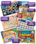 Maths Board Games Pack 2 Ages 6-9 Set of 6