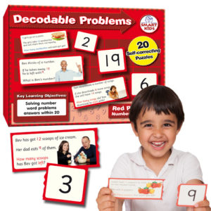 Decodable Word Problems (four operations) to 20