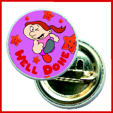 Well Done! Button Badges