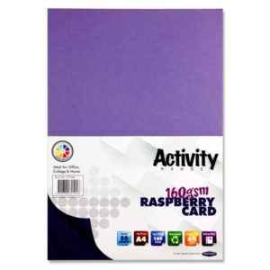 A4 Raspberry Card 160gsm (Pack of 50 Sheets)