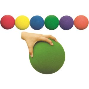 Out-R-Coat Foam Balls Set Of 6 Colors 15cm