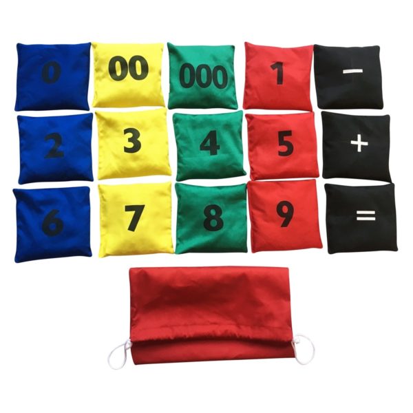 Numbered Beanbags Set