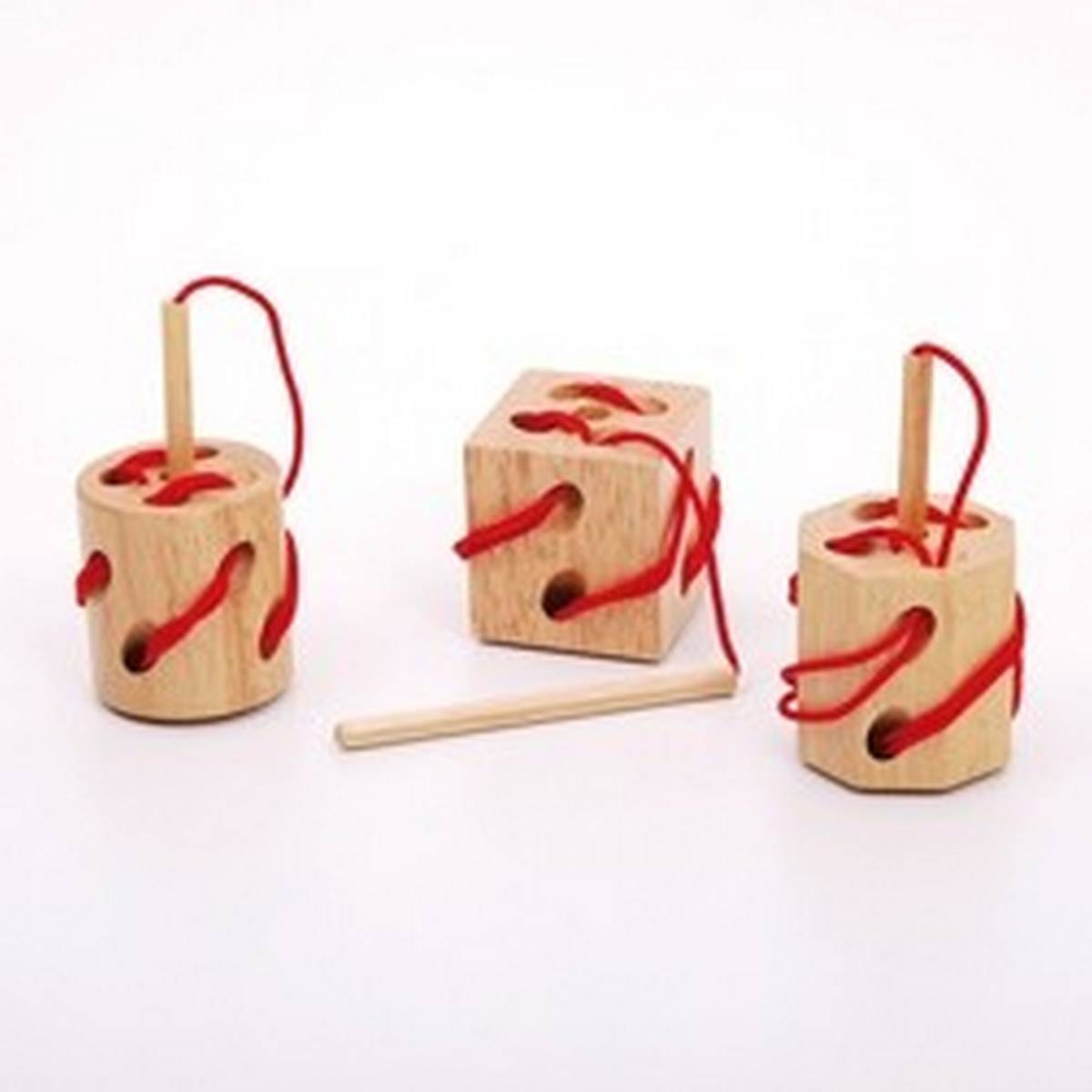 Wooden Sewing Blocks - Pack of 3