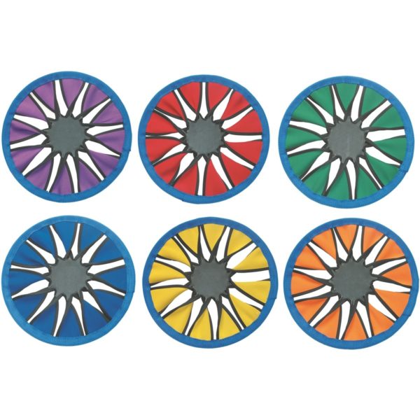 Set of 6 Color Twist Frisbees