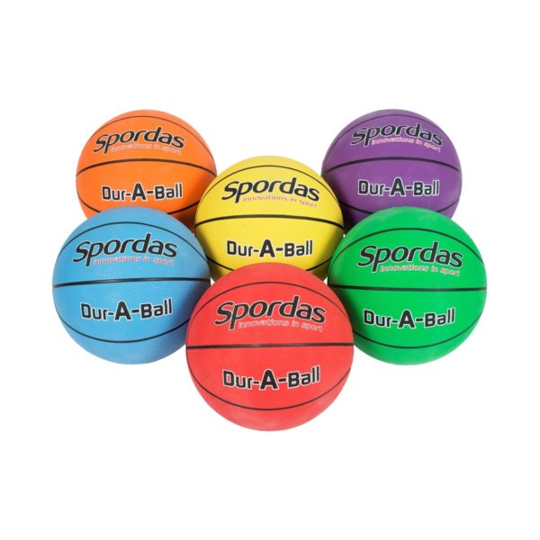 Set of 6 Spordas Dur-A-Ball Basketballs