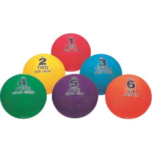 Set of 6 Utility Sequencing Balls 21.5cn