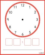 Magnetic Multiboard Clock & 10 Dry Wipe Clock Faces Class Pack