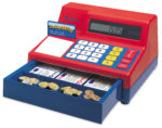Calculator Cash Register with Euro Money