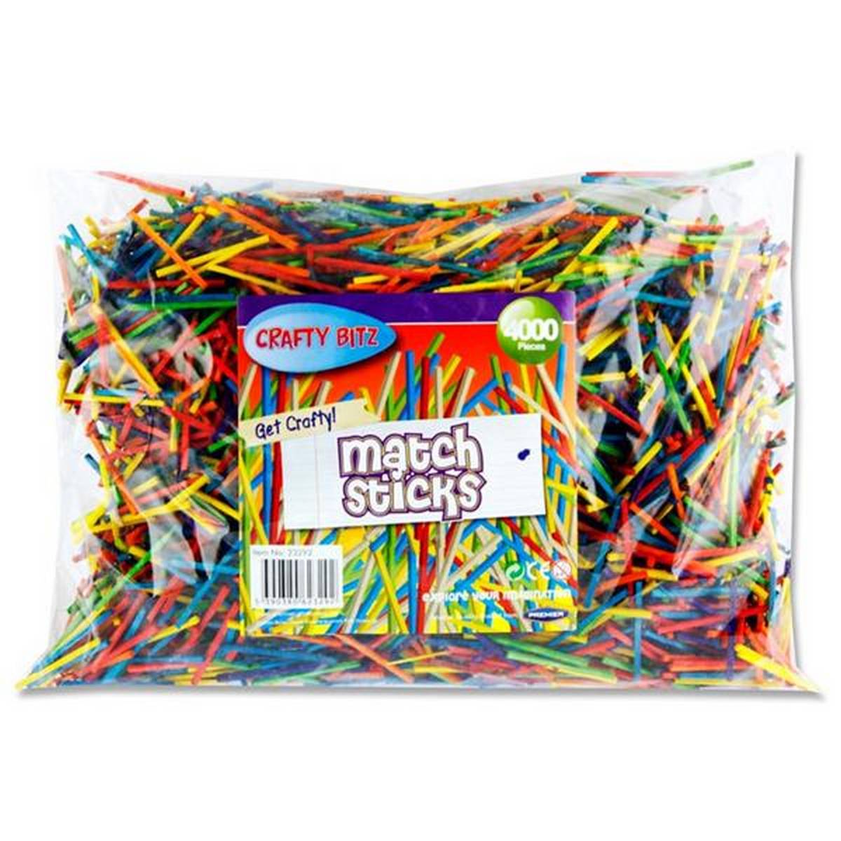 Match Sticks Coloured Pack of 4,000