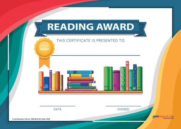 Reading Award Certificates