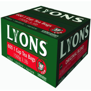 Lyons Tea Bags Original Blend 600 Pieces One Cup Tea