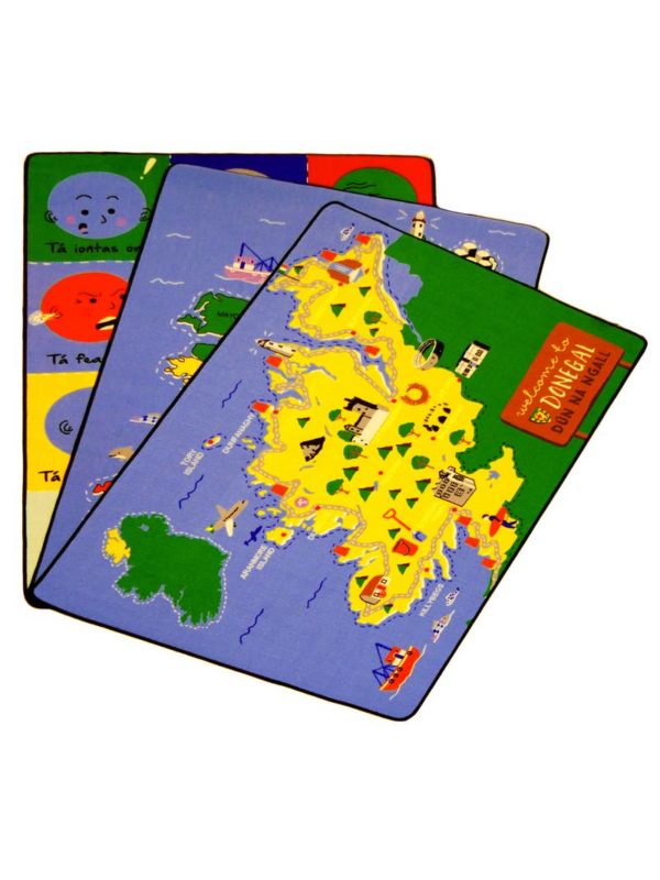 Map of Ireland Educational Play Mat 200x140cm