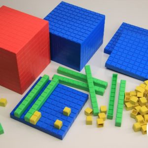 Interlocking Base Ten Plastic Starter Set - 4 Colours