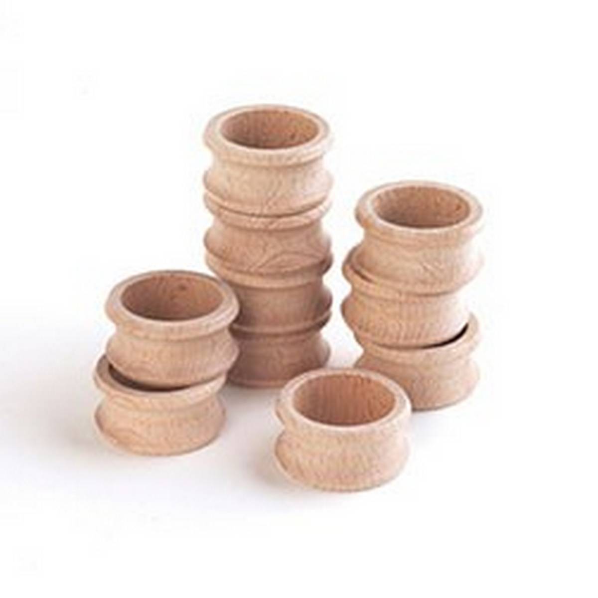 Wooden Napkin Rings - Pack of 10