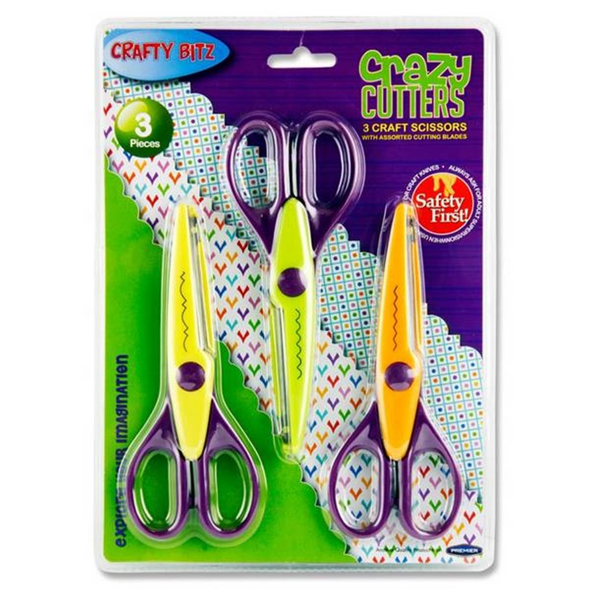 Crafty Kidz Craft Scissors Pack of 3