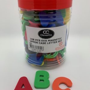 CleverCo Soft Foam Magnetic Letters Uppercase (Set of 108)