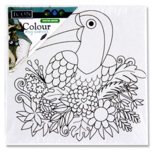 Icon 100x100mm Colour My Canvas - Toucan