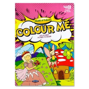 World of ColourWoc A4 48pg Colouring Book - Girls