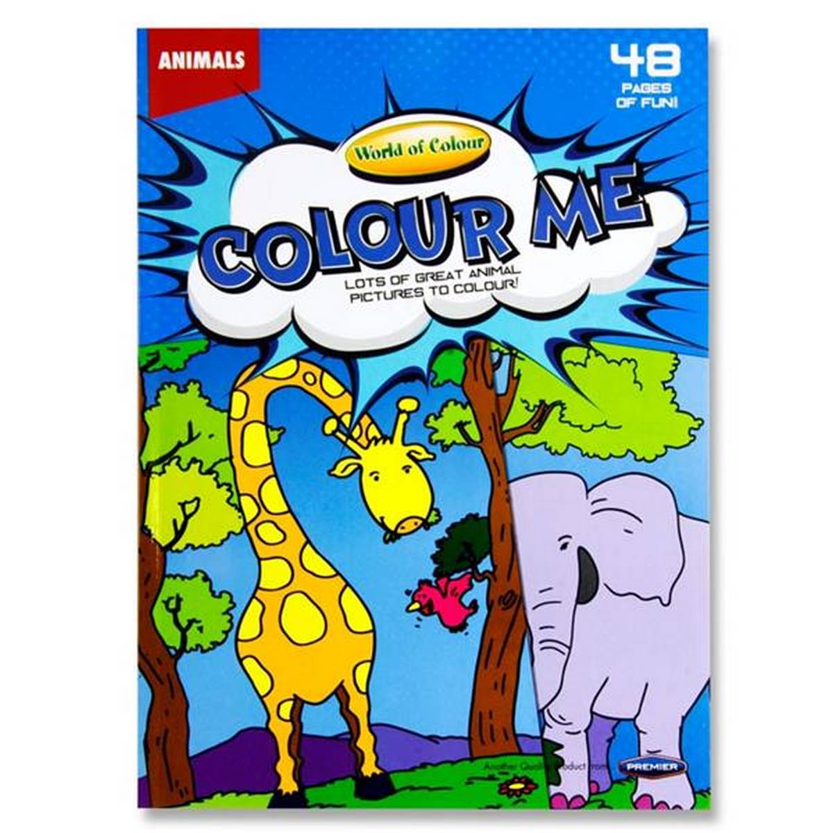 A4 48pg Colouring Book – Animals – ABC School Supplies