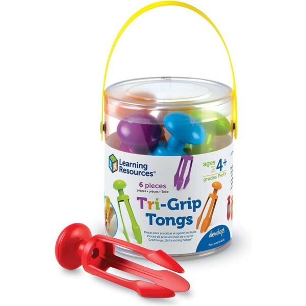 Learning Resources LER2964 Tri-Grip Tongs