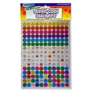 Crafty Bitz Super Cool Holographic Stickers - Assorted Smiley