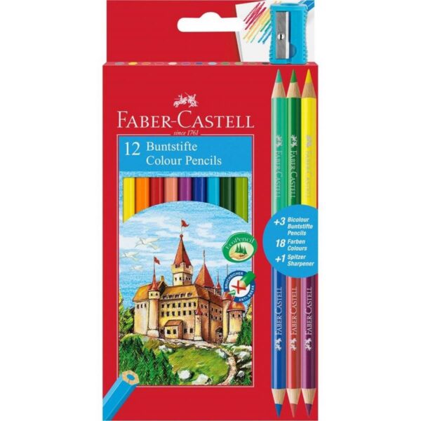 faber castell bi colour pencils
