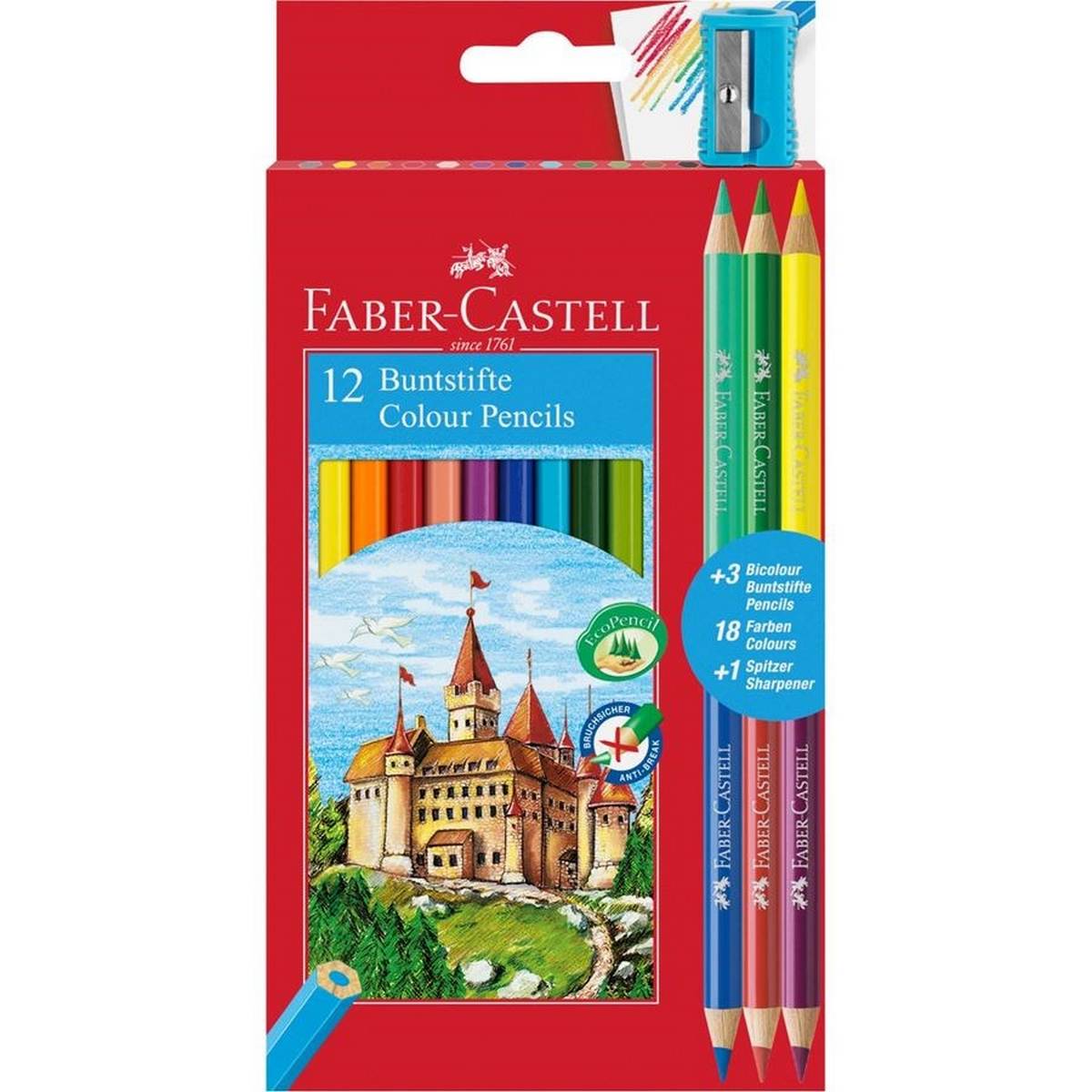 faber castell bi colour pencils