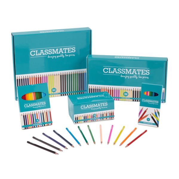 Classmates Assorted Colouring Pencils - Pack of 288 Pack two hundred eighty eight