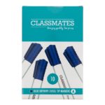 Classmates Whiteboard Marker Blue, Chisel Tip - Pack of 10