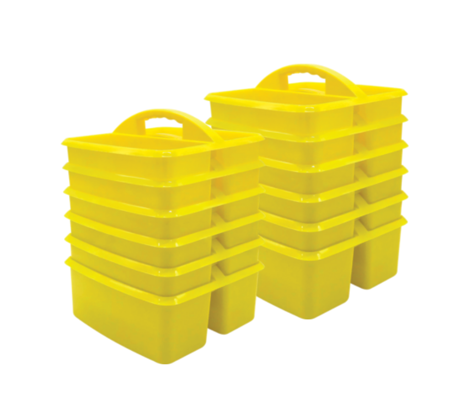 CleverCo Multifunctional Storage Caddy Bundle – Sunflower Yellow – ABC  School Supplies