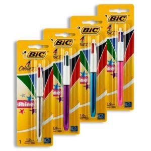 BIC Velleda Pocket Whiteboard Pens Large Bullet Nib -Assorted Colours, Pack  of 4 BIC