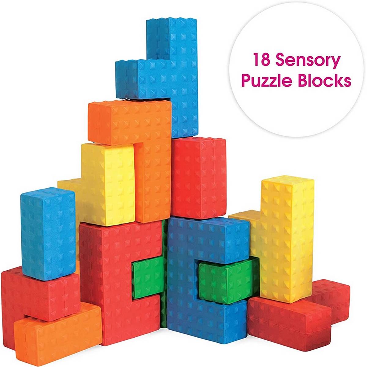 Sensory Puzzle Blocks ABC School Supplies