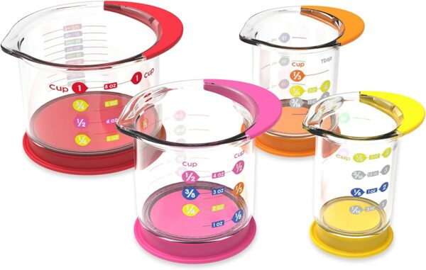 Learning Resources Rainbow Fraction Liquid Measuring Cups