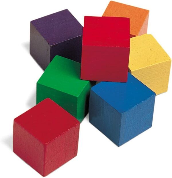 Learning Resources 1" Wooden Colour Cubes