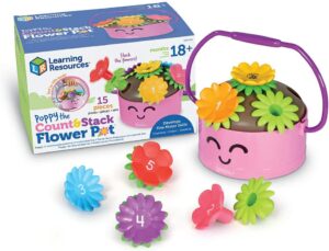 Learning Resources Poppy the Count and Stack Flower Pot